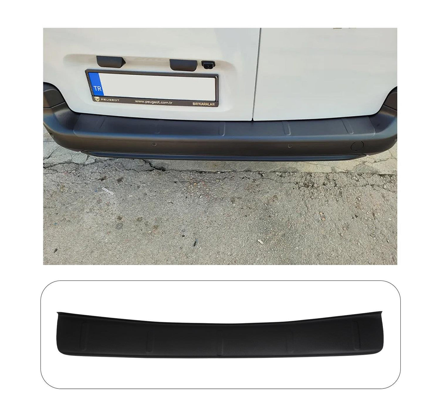 Fiat Doblo (2023-Present) Heavy-Duty Wide ABS Rear Bumper Protector Guard
