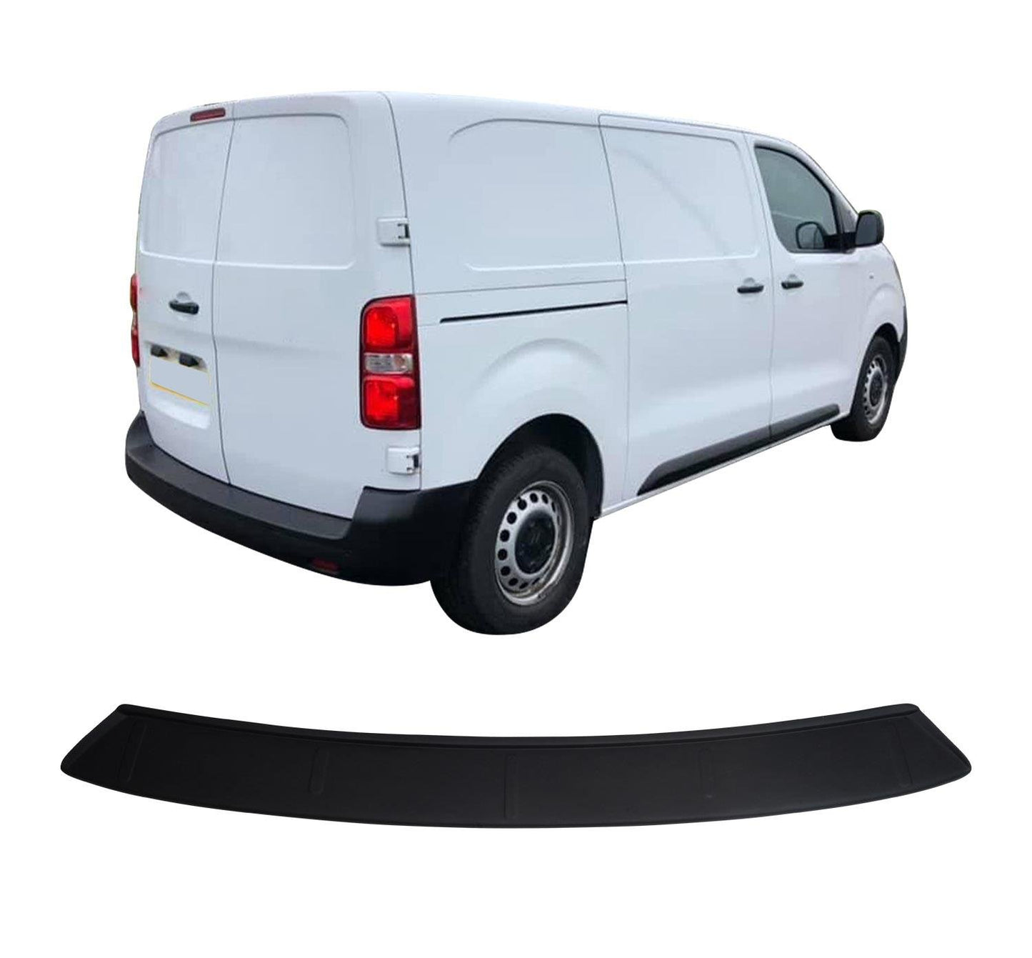 Citroen Dispatch / Jumpy (2016-Present) Heavy-Duty Wide ABS Rear Bumper Protector Guard