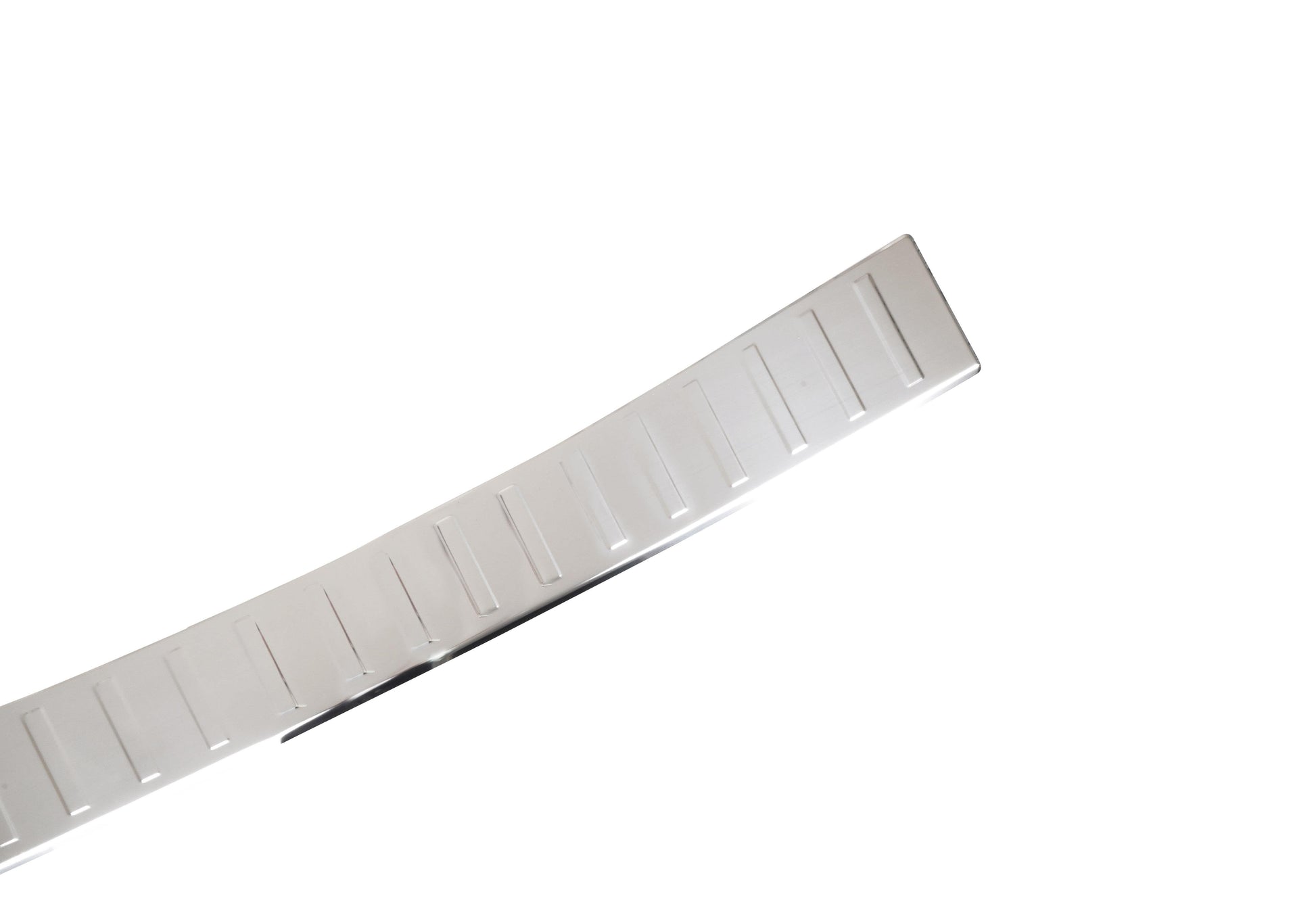 Rear adhesive side of Fiat Doblò bumper sill cover with pre-applied mounting strips