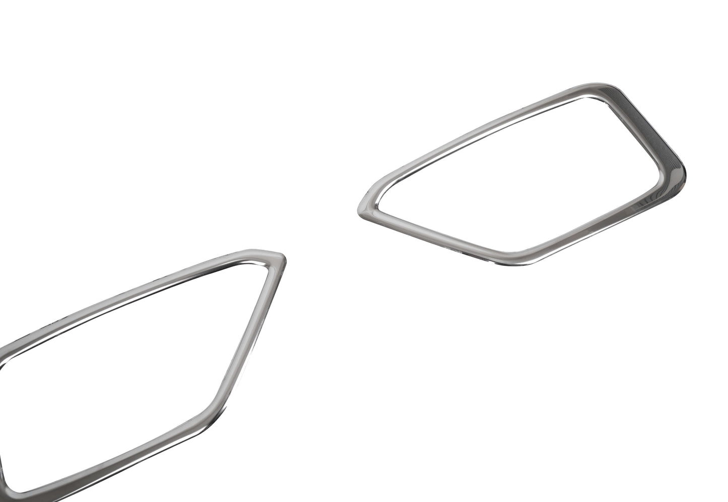 Fiat Tipo / Egea (2016-Present) Stainless Steel Chrome Front Fog Light Trims - 2 Pieces