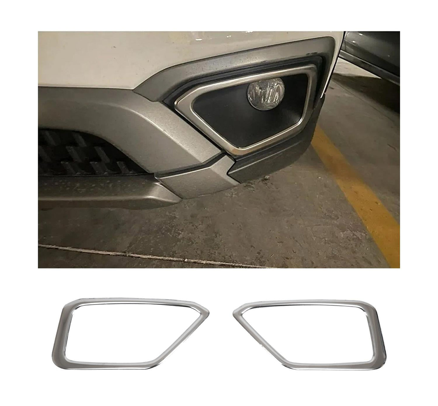 Fiat Tipo / Egea (2016-Present) Stainless Steel Chrome Front Fog Light Trims - 2 Pieces