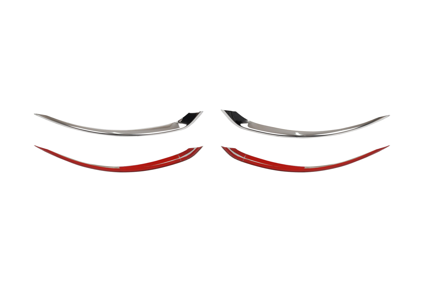 Fiat Tipo / Egea (2015-Present) Stainless Steel Chrome Rear Reflector Trims - 2 Pieces