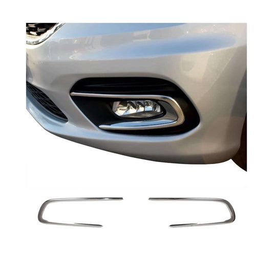 Fiat Tipo / Egea (2015-Present) Stainless Steel Chrome Front Fog Light Trims - 2 Pieces