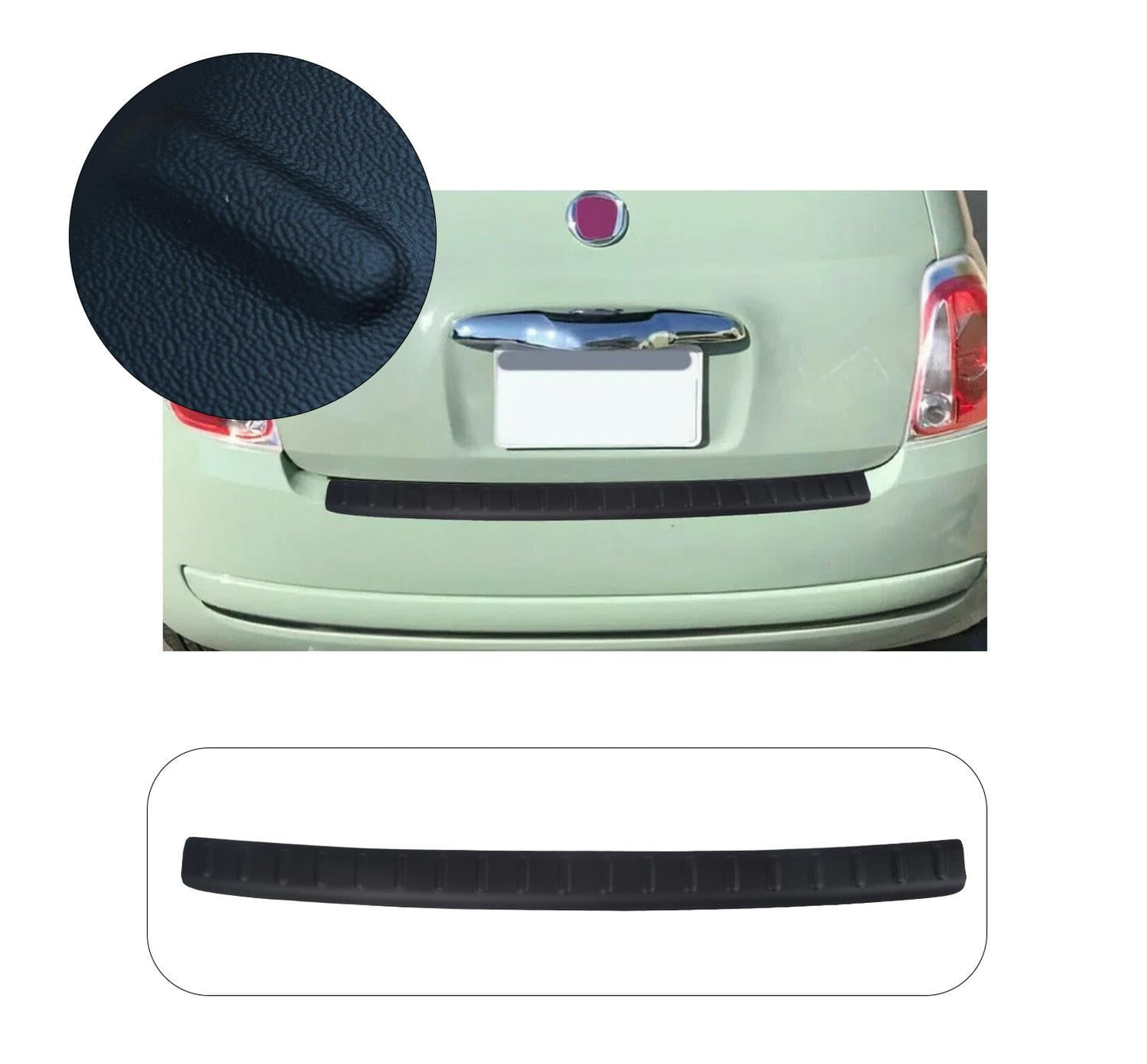 Fiat 500 / 500C 2007-2015 Premium ABS Rear Bumper Protector Guard