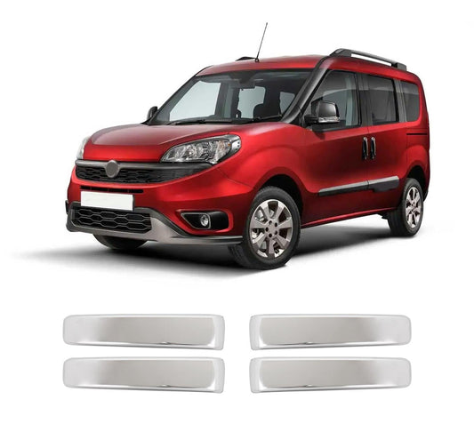Fiat Doblo II / IV (2010-2022) Stainless Steel Chrome Door Handle Covers - 4 Doors