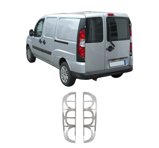 Fiat Doblo I Facelift (2006-2010) Stainless Steel Chrome Tail Light Frames