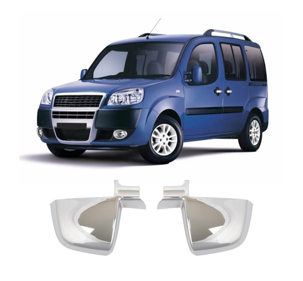 Fiat Doblo 2010 ABS chrome mirror cover overlay