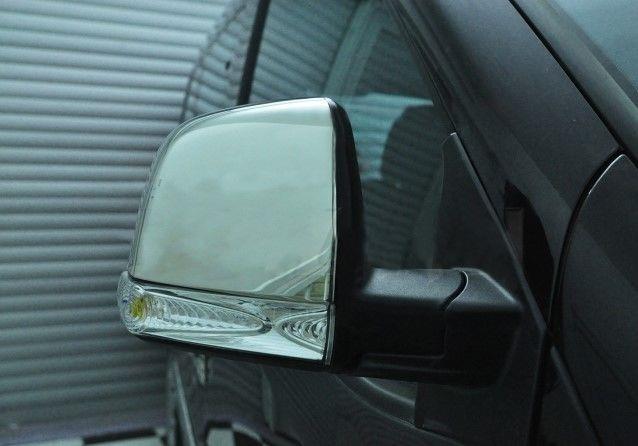 Fiat Doblo 2010+ Stainless Steel Side Mirror Cover Overlays