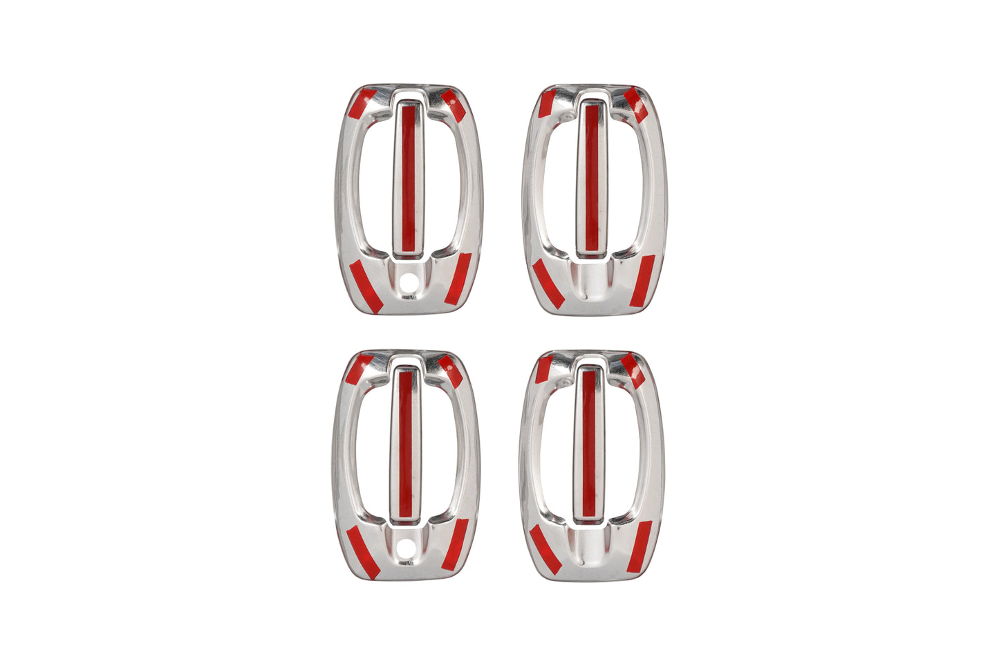 Fiat Ducato (2006-Present) Stainless Steel Chrome Door Handle + Bowl Covers Set - 4 Doors (8 Pcs)