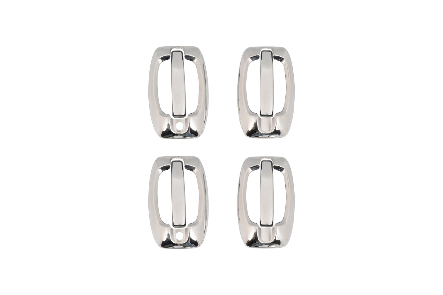Fiat Ducato (2006-Present) Stainless Steel Chrome Door Handle + Bowl Covers Set - 4 Doors (8 Pcs)