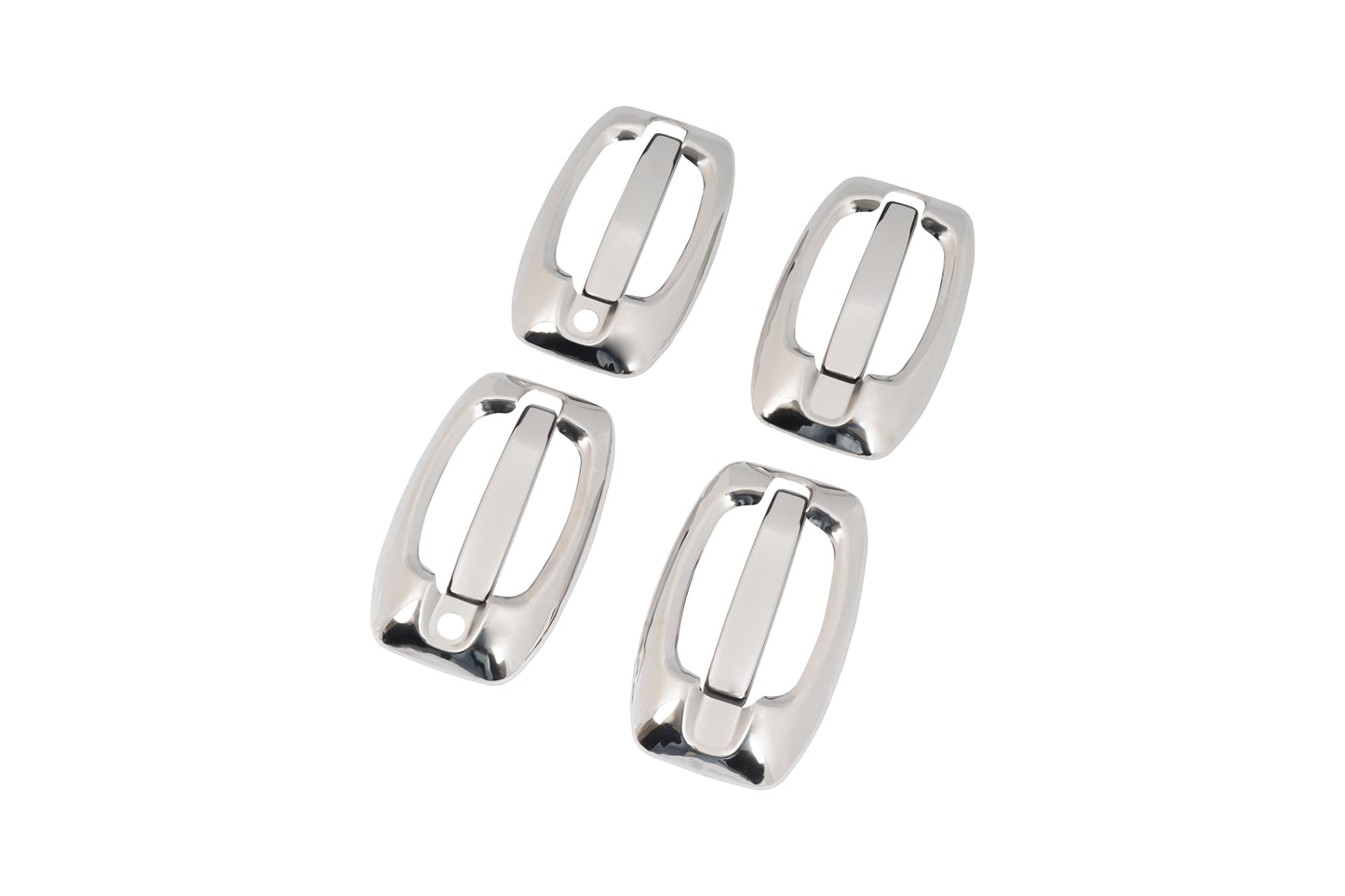 Fiat Ducato (2006-Present) Stainless Steel Chrome Door Handle + Bowl Covers Set - 4 Doors (8 Pcs)