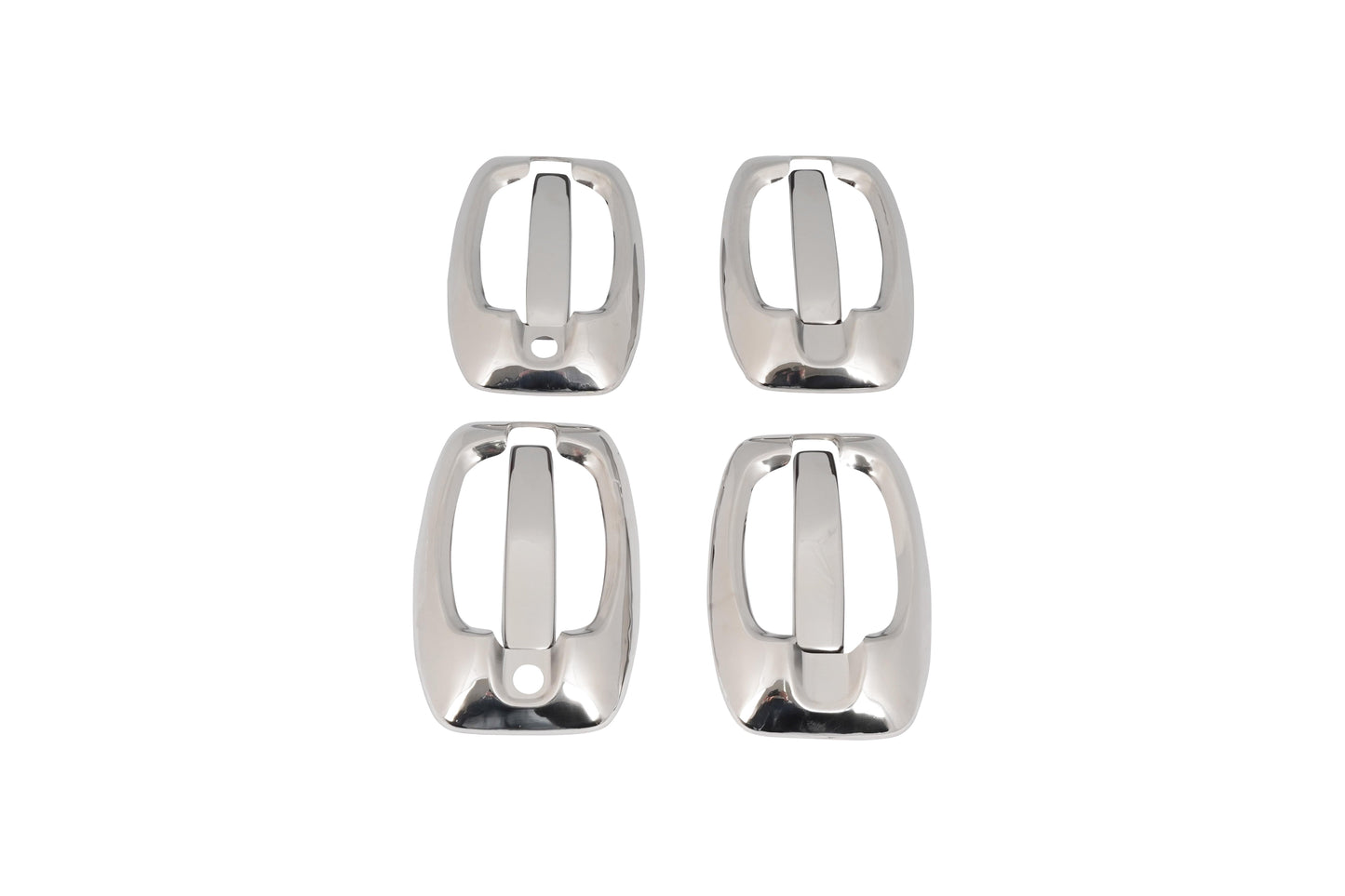 Fiat Ducato (2006-Present) Stainless Steel Chrome Door Handle + Bowl Covers Set - 4 Doors (8 Pcs)