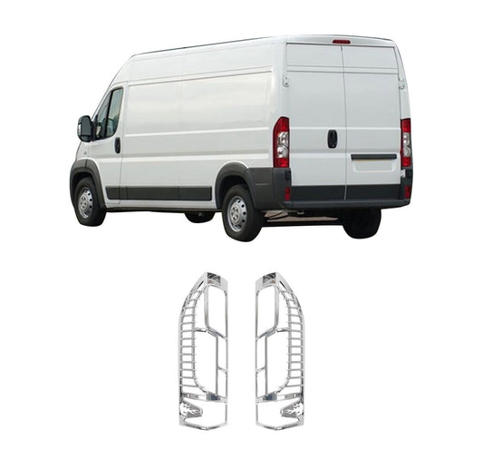 Fiat Ducato Facelift (2015-Present) Stainless Steel Chrome Tail Light Frames