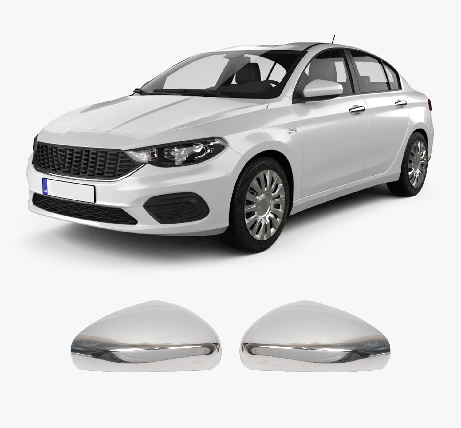 Fiat Tipo Egea 2015 stainless steel mirror cover overlay