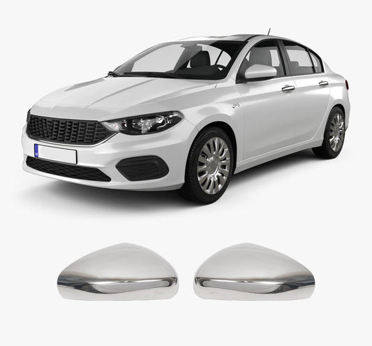Fiat Tipo Egea 2015 stainless steel mirror cover overlay