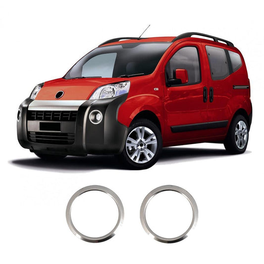 Fiat Fiorino & Qubo (2008-2014) Stainless Steel Chrome Front Fog Light Trims - 2 Pieces