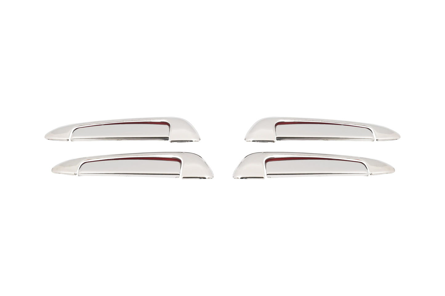 Fiat Linea (2007-2017) Stainless Steel Chrome Door Handle + Bowl Covers Set - 4 Doors (8 Pcs)