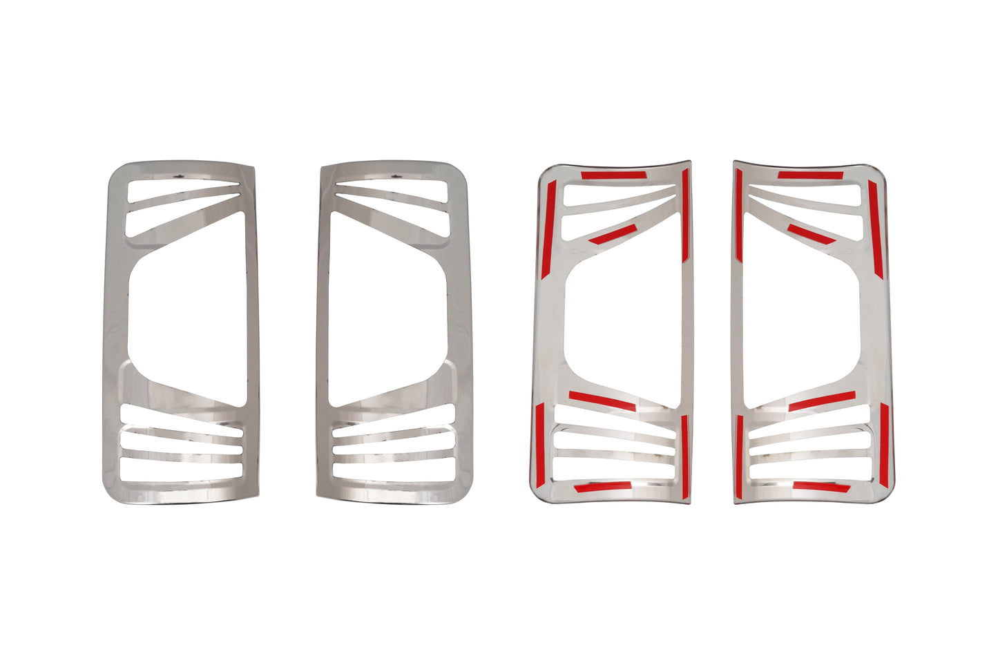 Ford Transit Connect I Facelift (2009-2014) Stainless Steel Chrome Tail Light Frames