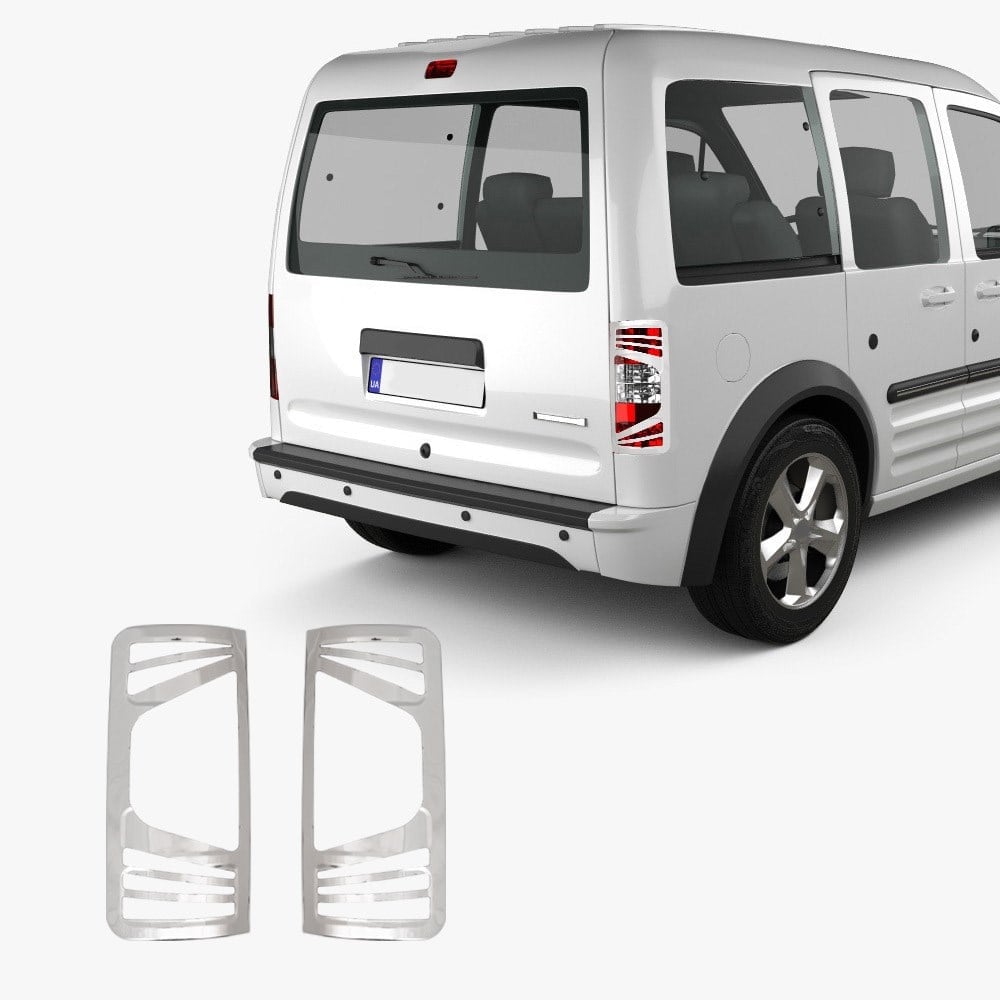 Ford Transit Connect I Facelift (2009-2014) Stainless Steel Chrome Tail Light Frames