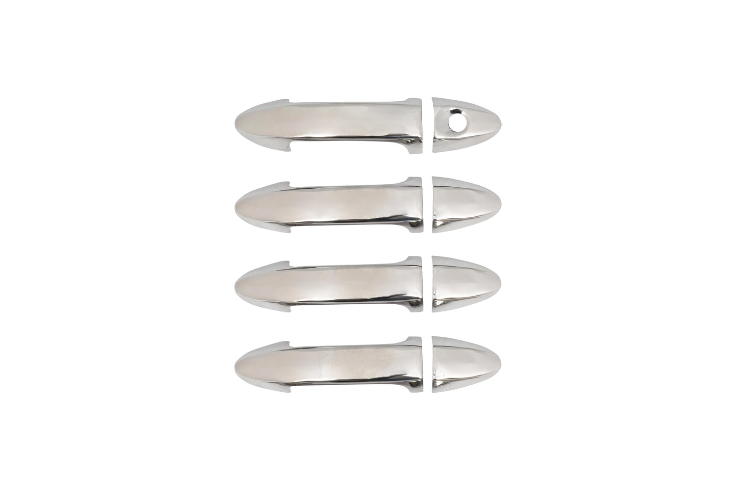 Ford EcoSport (2017-Present) Stainless Steel Chrome Door Handle Covers - 4 Doors (1 Keyhole)