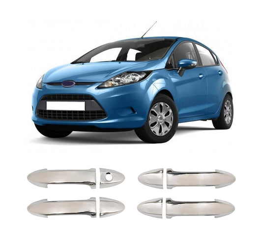 Ford Fiesta Mk5 (2002-2008) Stainless Steel Chrome Door Handle Covers Set