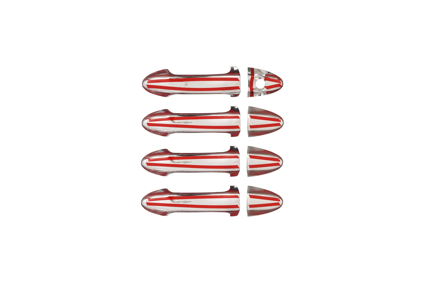 Ford Fiesta Mk6 (2009-2017) Stainless Steel Chrome Door Handle Covers - 4 Doors