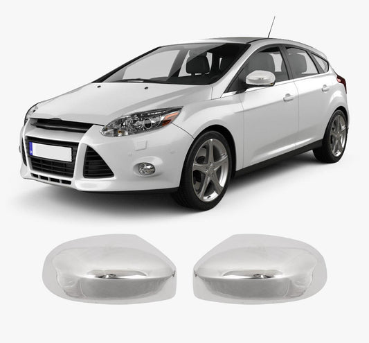 Ford Focus Mk3 2011+ Stainless Steel Side Mirror Cover Overlays