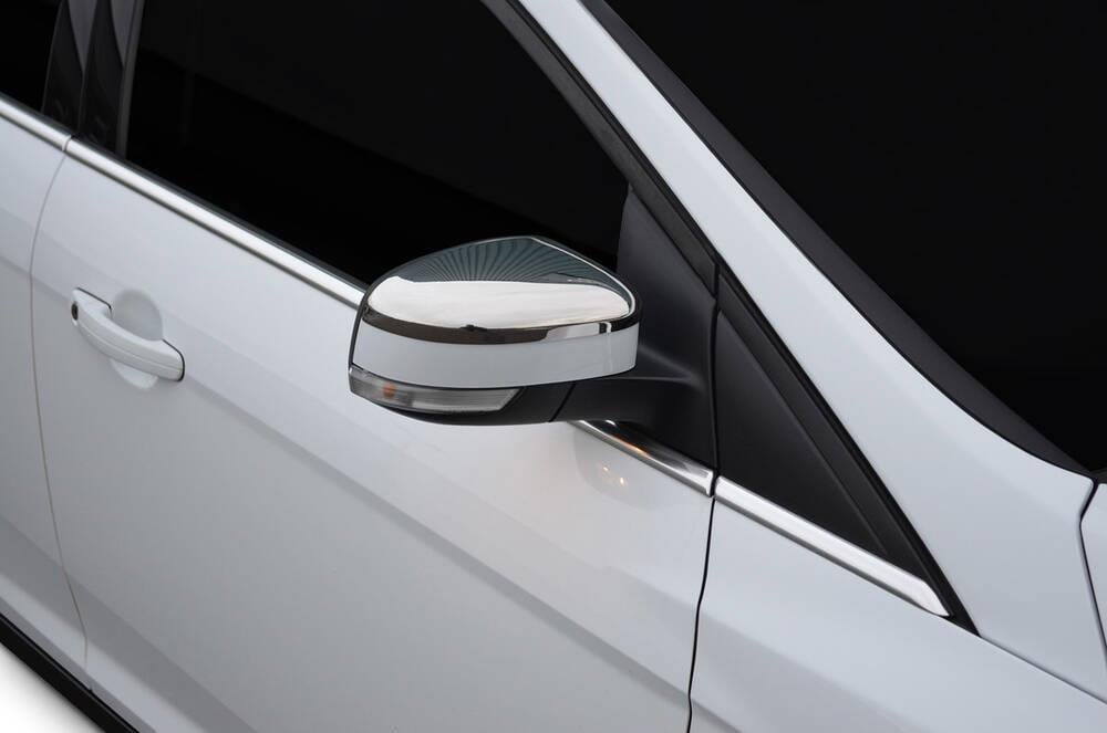 Ford Focus Mk3 2011+ Stainless Steel Side Mirror Cover Overlays