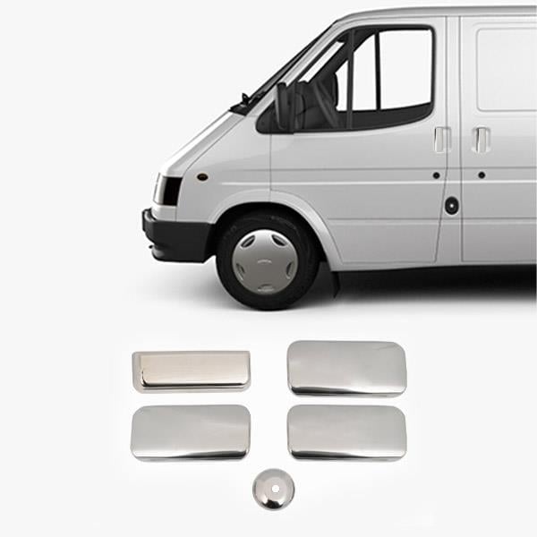 Ford Transit (2003-2014) Stainless Steel Chrome Door Handle Covers - 4 Doors
