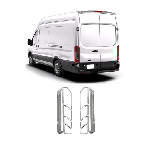 Ford Transit Mk8 (2014-Present) Stainless Steel Chrome Tail Light Frames