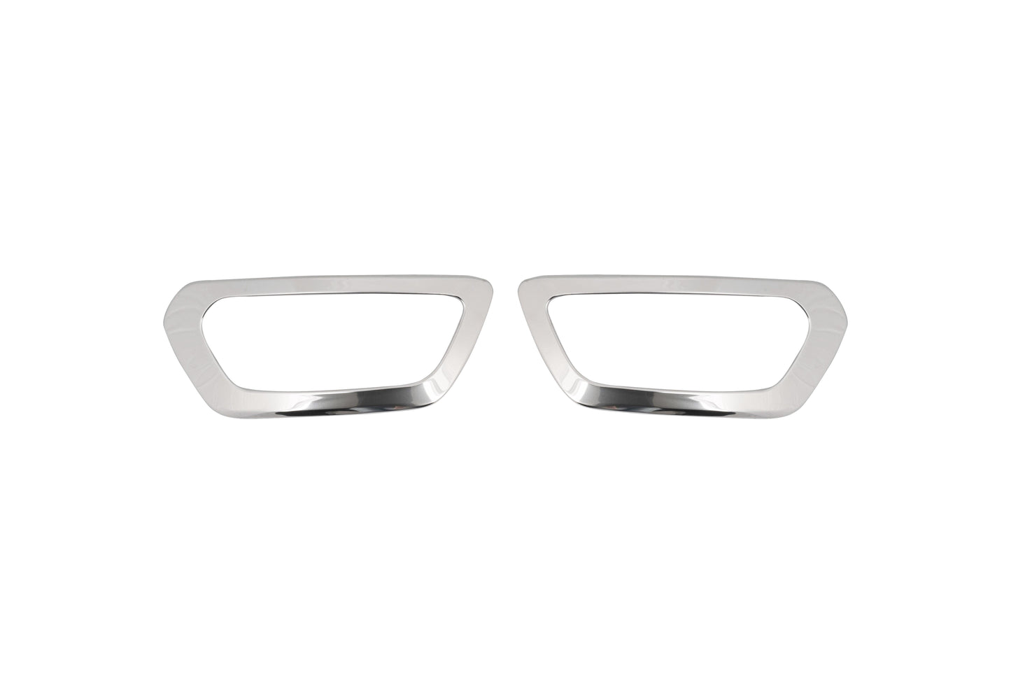 Ford Transit (2020-Present) Stainless Steel Chrome Front Fog Light Trims - 2 Pieces