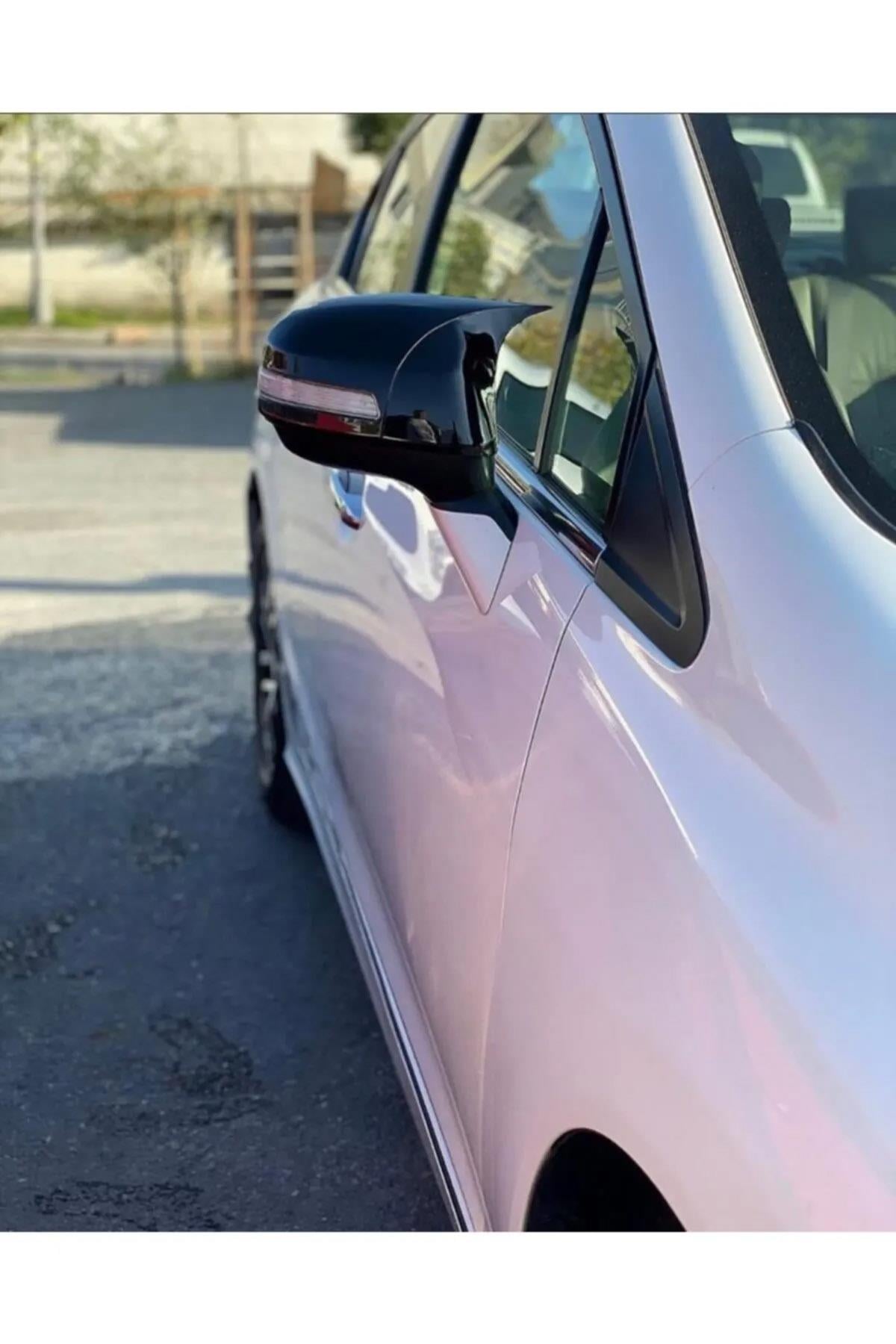 Honda Civic FB7 2012-2016 ABS Black Bat Style Mirror Covers