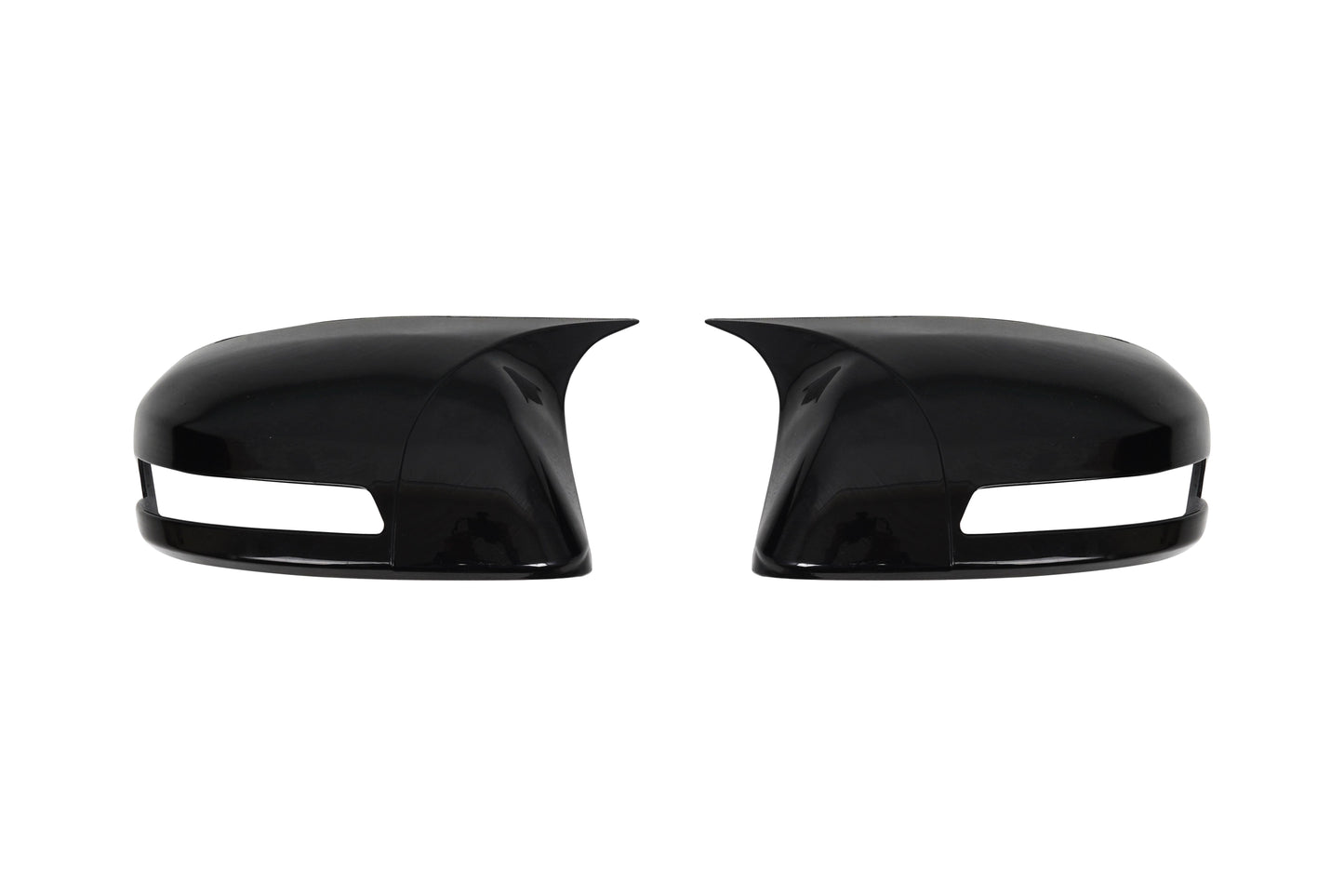 Black bat style side mirror covers for Honda Civic FB7