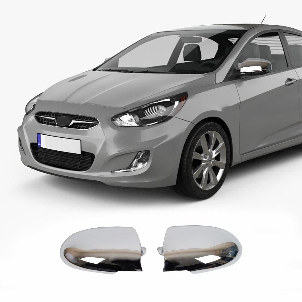 Hyundai Accent Era 2006-2012 ABS chrome mirror cover overlay