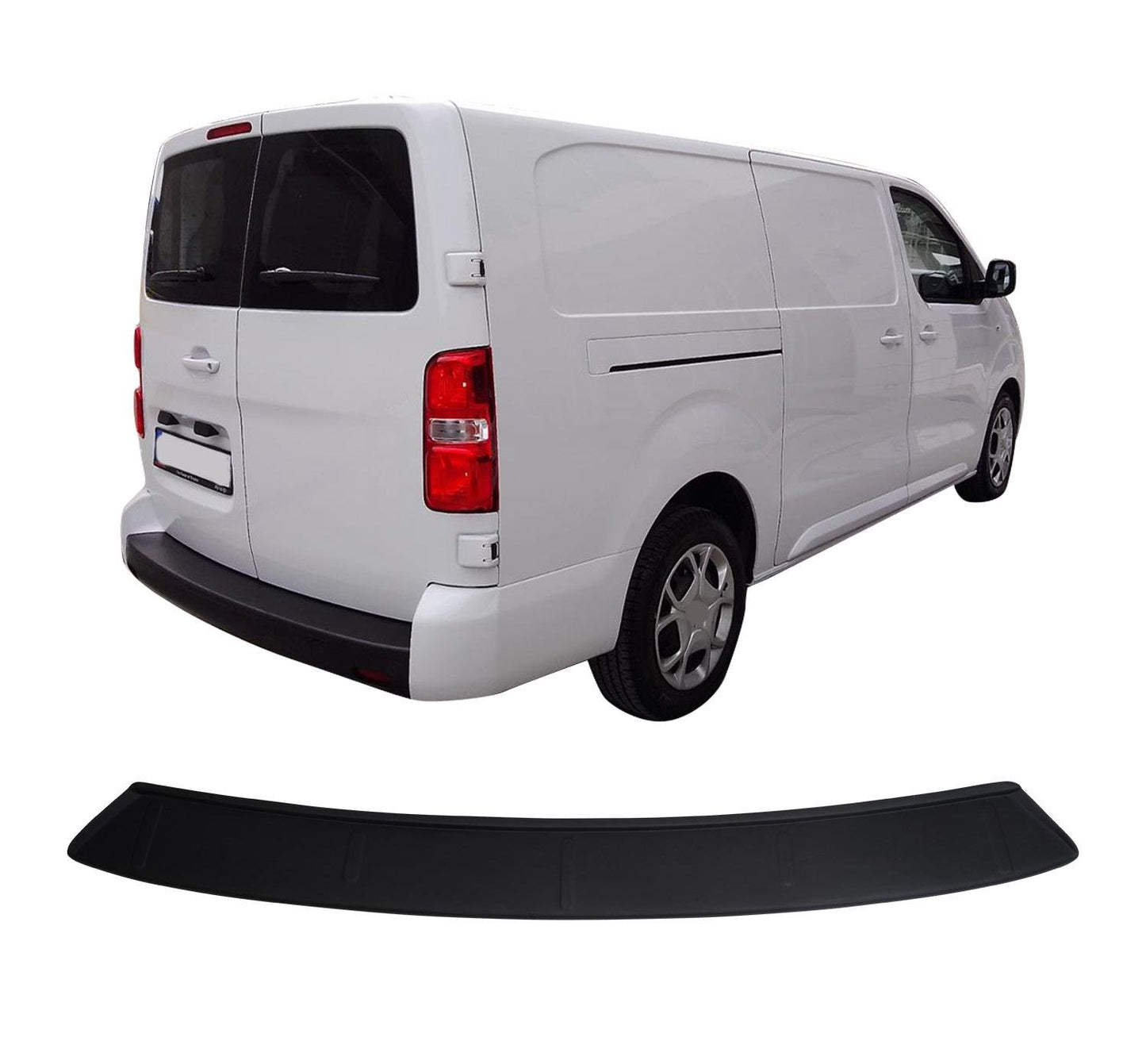 Citroen Jumpy / Dispatch (2016-Present) Heavy-Duty Wide ABS Rear Bumper Protector Guard