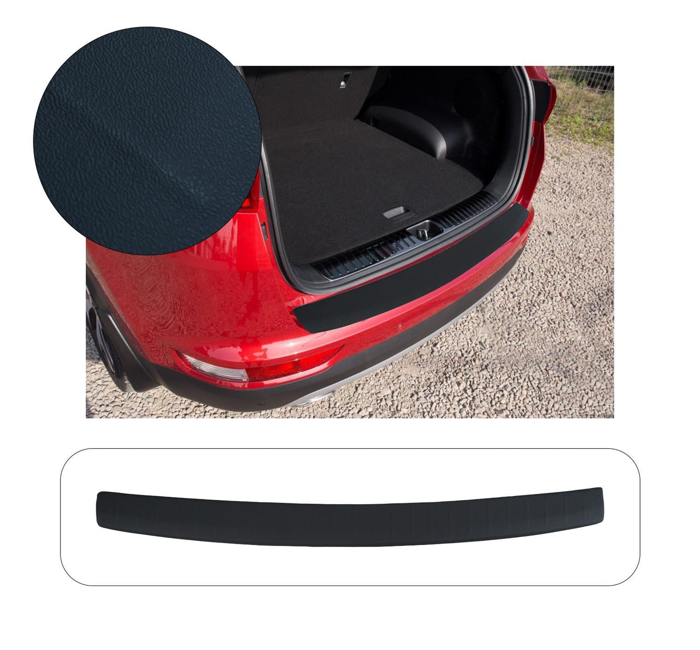 Kia Sportage SUV (2019-2021 Facelift) Premium ABS Rear Bumper Protector Guard