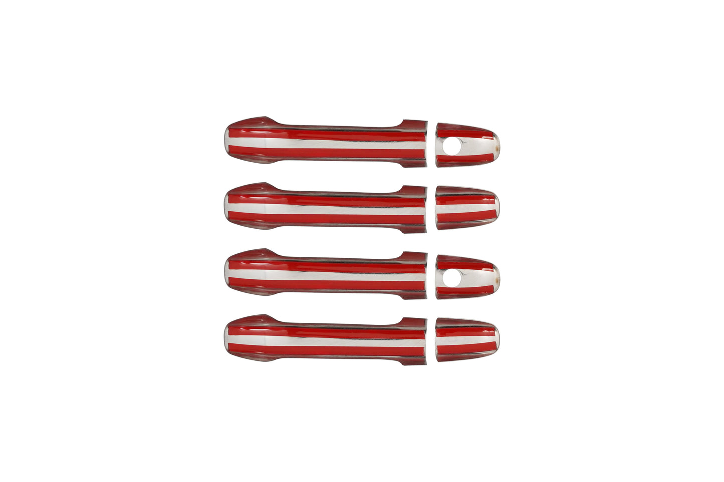 Mercedes Sprinter W907 (2018-Present) Stainless Steel Chrome Door Handle Covers - 4 Pcs (2 Keyholes)