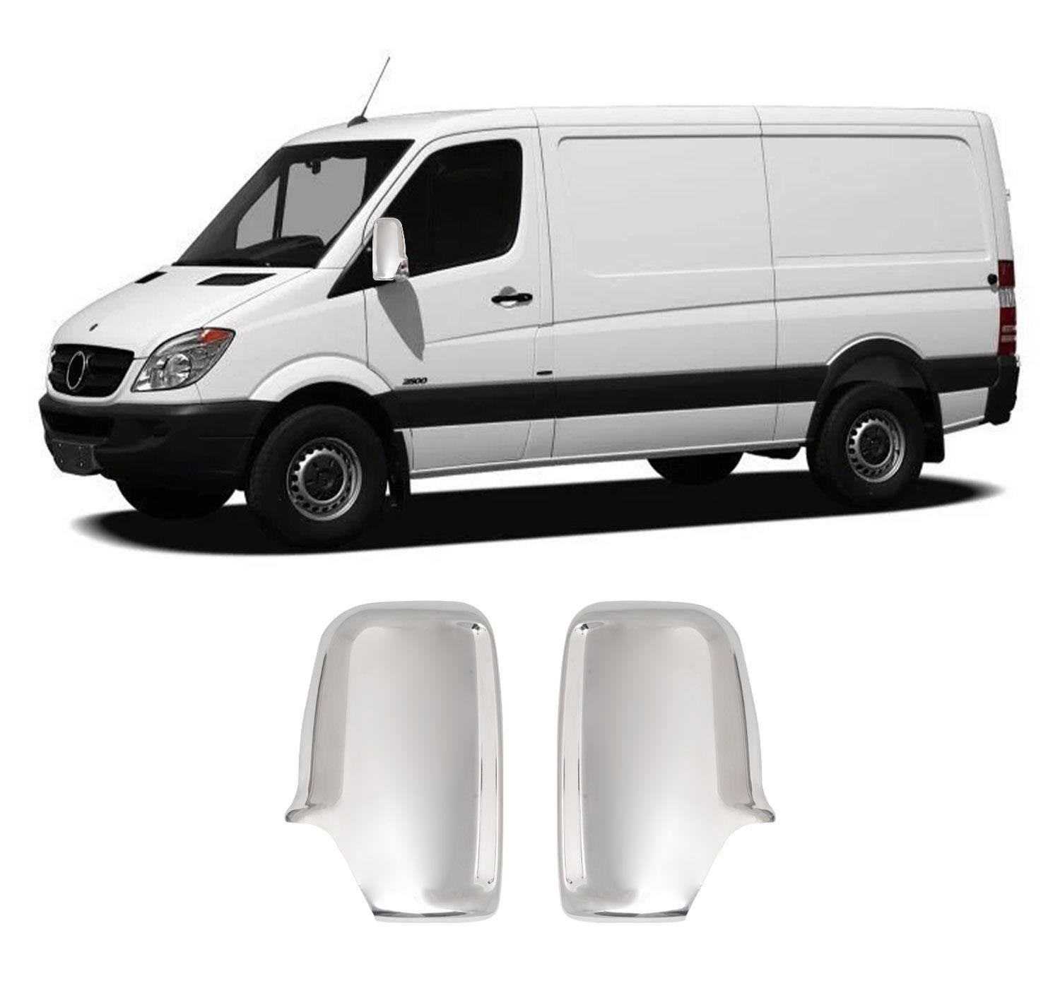 Mercedes-Benz Sprinter W906 2006-2018 stainless steel mirror cover overlay