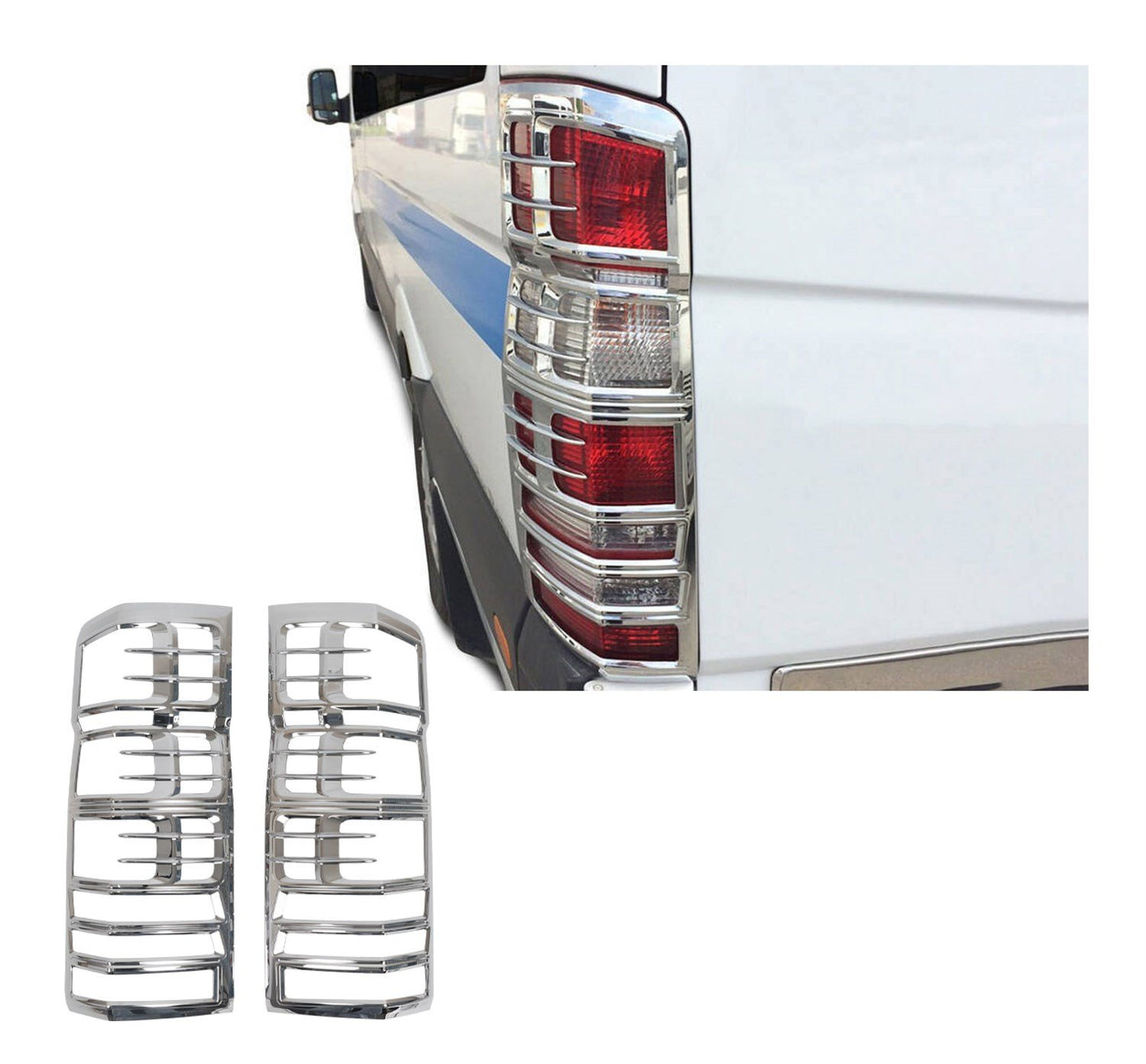 Mercedes-Benz Sprinter W906 (2006-2018) Stainless Steel Chrome Tail Light Frames