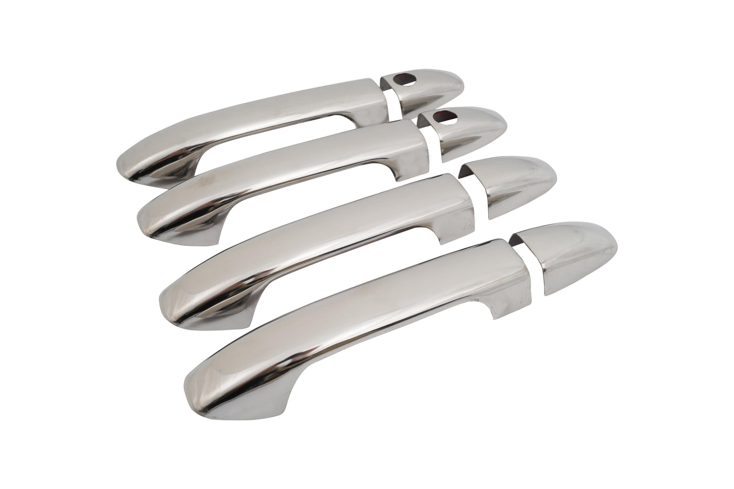 Mercedes Vito W447 (2014-Present) Stainless Steel Chrome Door Handle Covers - 4 Doors (2 Keyholes)