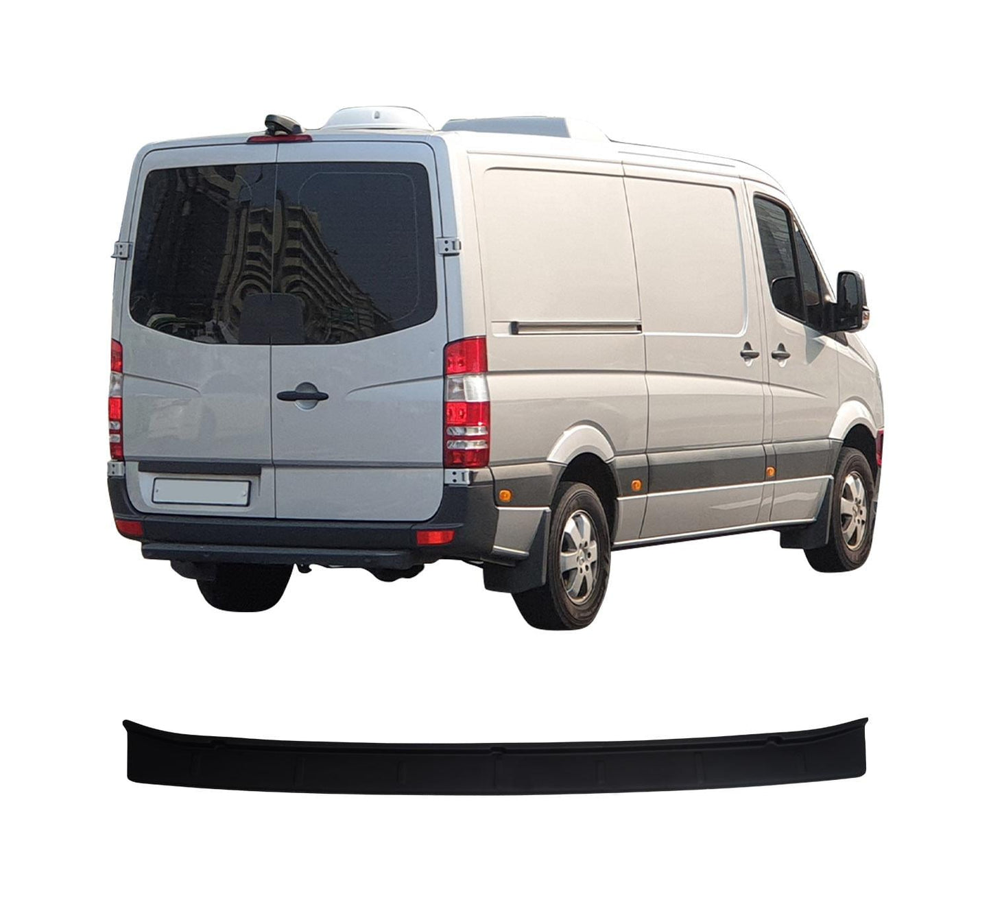 Mercedes-Benz Sprinter W907 / W910 (2018-2024) Heavy-Duty Wide ABS Rear Bumper Protector Guard