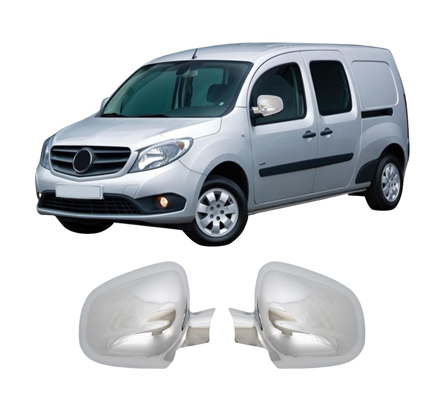 Mercedes-Benz Citan 2013 ABS chrome mirror cover overlay