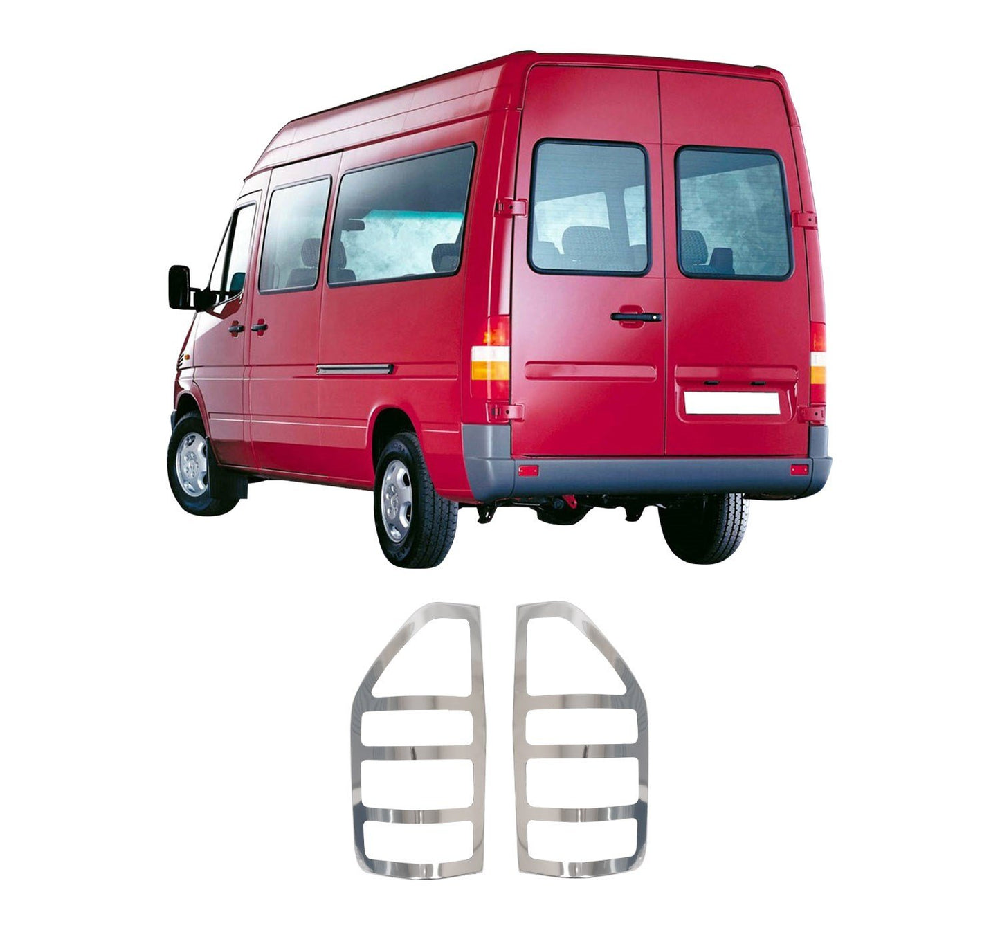 Mercedes-Benz Sprinter W901 (1998-2006) Stainless Steel Chrome Tail Light Frames