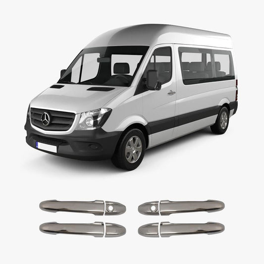 Mercedes-Benz Sprinter W906 (2006-2018) Stainless Steel Chrome Door Handle Covers - 4 Doors