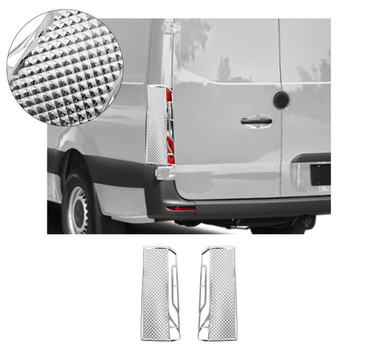 Mercedes-Benz Sprinter W907 (2018-Present) Stainless Steel Chrome Tail Light Frames