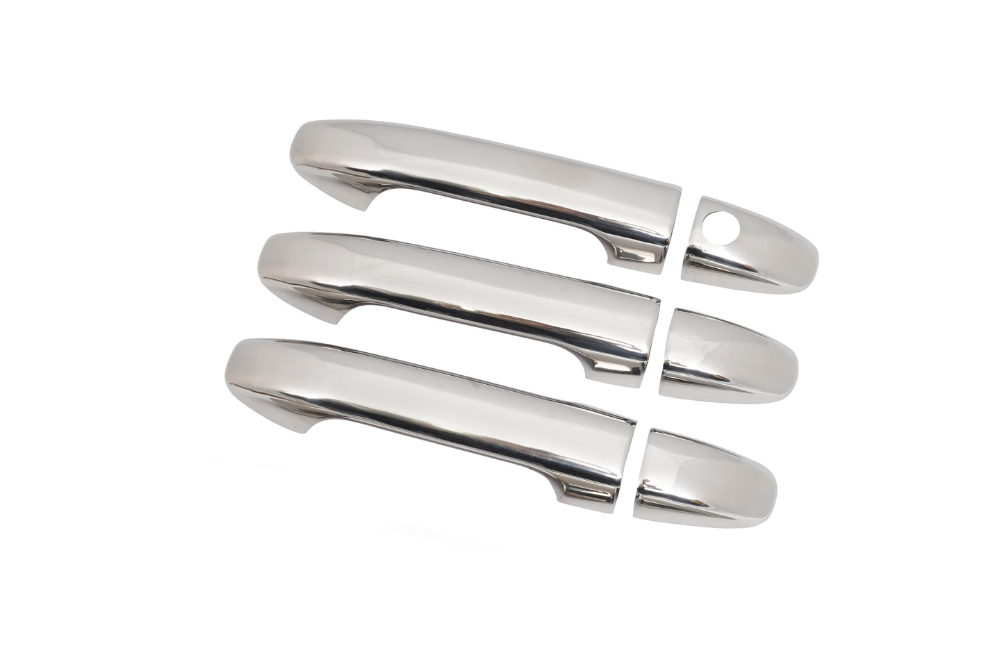 Mercedes-Benz Sprinter W907 (2019-Present) Stainless Steel Chrome Door Handle Covers - 3 Doors