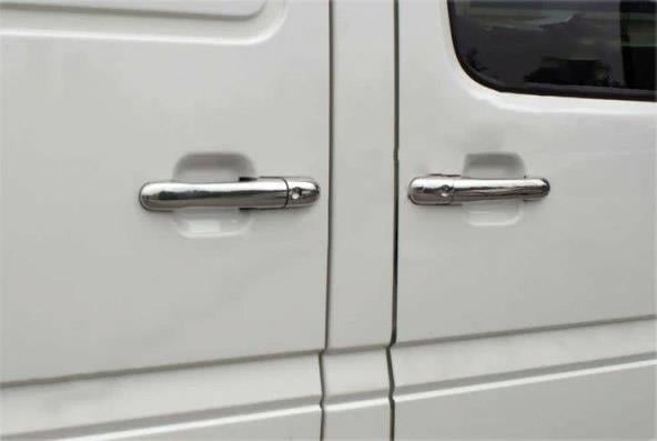 Mercedes-Benz Vito W638 (1996-2003) Stainless Steel Door Handle Covers - 4 Doors (With Keyholes)