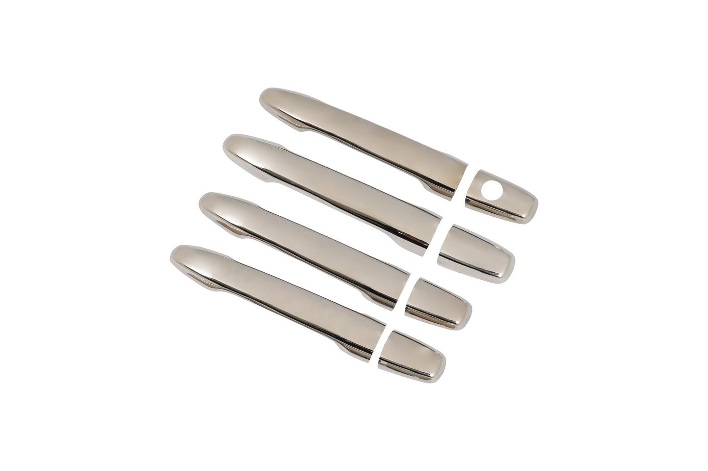 Mitsubishi Lancer (2008-2017) Stainless Steel Chrome Door Handle Covers - 4 Doors