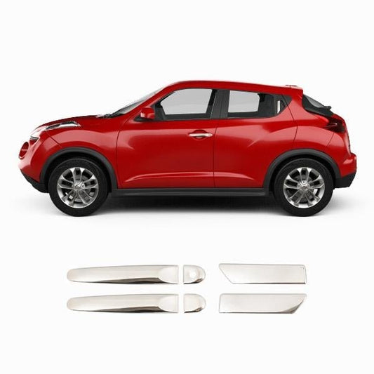 Nissan Juke Mk1 (2010-2019) Stainless Steel Chrome Door Handle Covers - 4 Doors Set