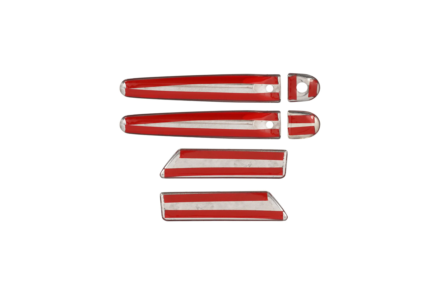 Nissan Juke Mk1 (2010-2019) Stainless Steel Chrome Door Handle Covers - 4 Doors Set (With Keyless Entry Sensor Cutouts)